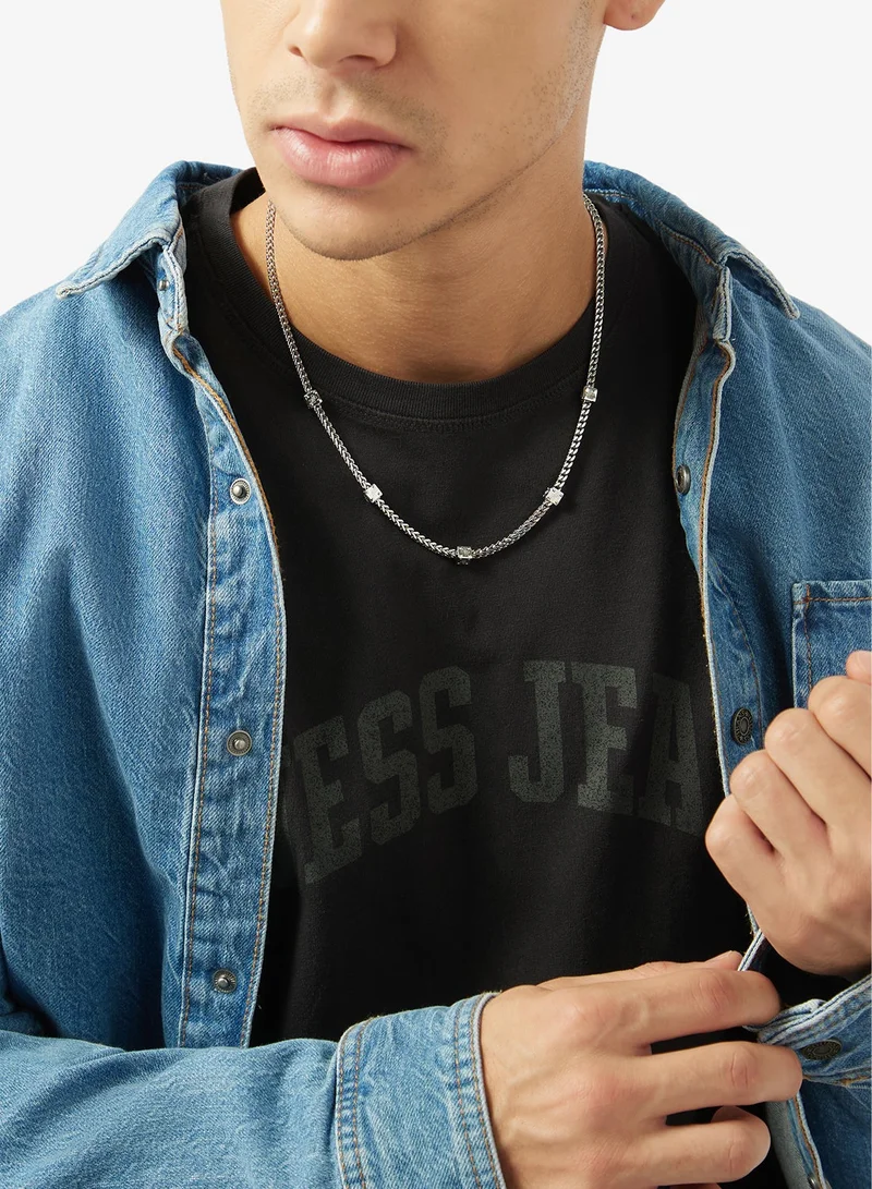 Guess  21 Inch 4G Dice Necklace for Men | Best Price UAE