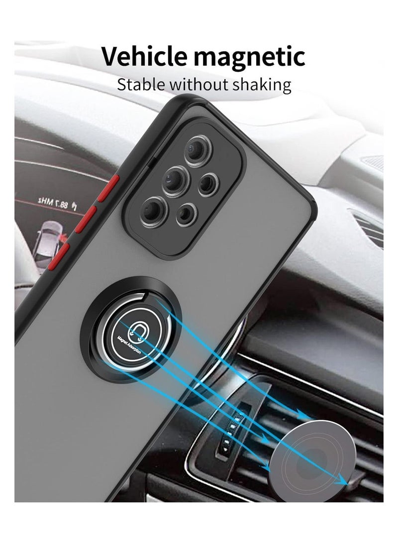 general Hybrid Case with Ring For OPPO Reno7 Pro 5G Black - Image 3