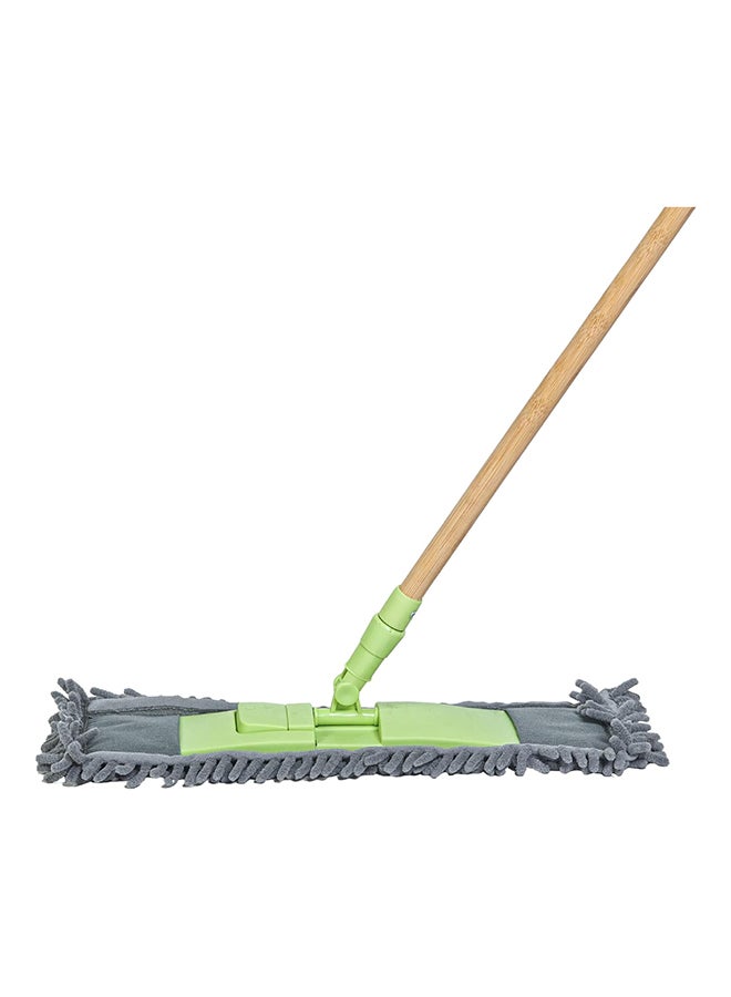 Home Pro ممسحة بامبو شينيل من هوم برو - ممسحة خشبية متعددة الاستخدامات بشعيرات شينيل دقيقة - Image 1