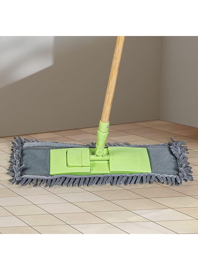 Home Pro ممسحة بامبو شينيل من هوم برو - ممسحة خشبية متعددة الاستخدامات بشعيرات شينيل دقيقة - Image 5