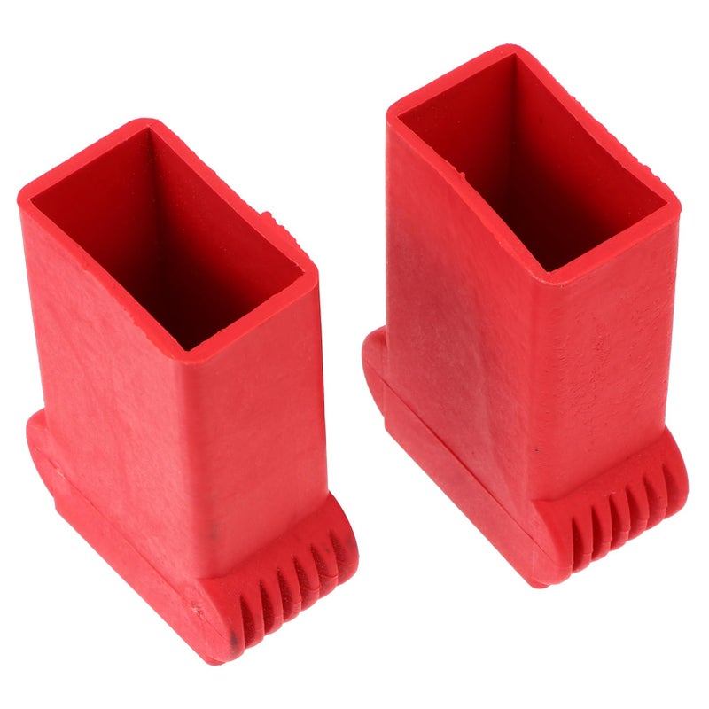 2Pcs Black Rubber Ladder Covers For Enhanced Stability Safety Skid Accessories Easy Install - Image 2