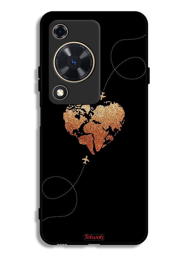 Tolwak Huawei Nova Y63 Protective Case Cover Airplanes Touching Heart