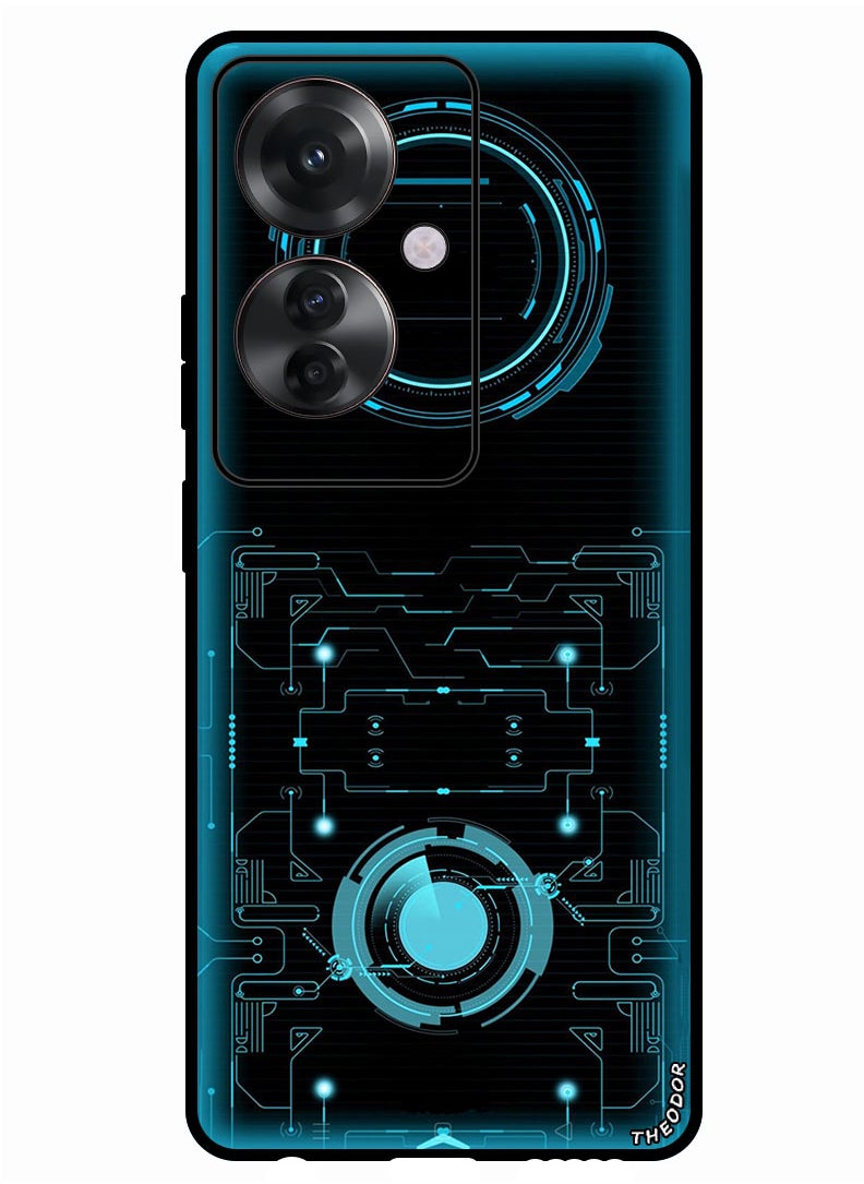 Theodor Protective Case Anti Scratch Shock Proof Bumper Cover For Oppo Reno 11F Abstract 11  - Image 1