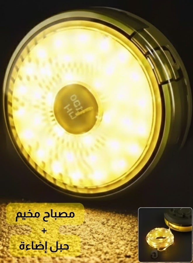 8-meter outdoor camping light string, waterproof for storage - Image 1