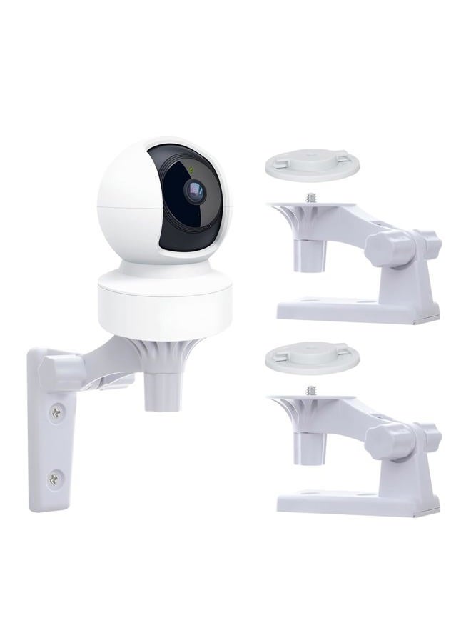 OYOCAM حامل جداري متوافق مع TP-Link Tapo C210/ C200 و Kasa Indoor Pan EC70/ EC71/ KC410S، حامل بزاوية قابلة للتعديل مع دوران 180 درجة، سهل التركيب لكاميرات الأمان، عبوتان - Image 1