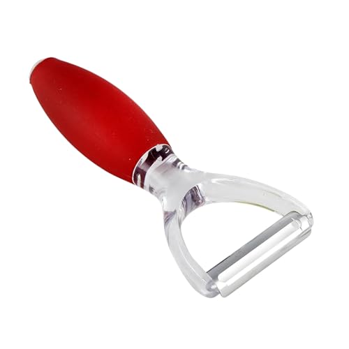 Bagonia Stainless Steel Premium Fruit Vegetable Peelers with Swiveling Double Blade Planer, Potato Peeler Tool by Multi Function Design with Silicone Grip for Kitchen, Safe & Easy to Use (Pack of 1) - Image 1
