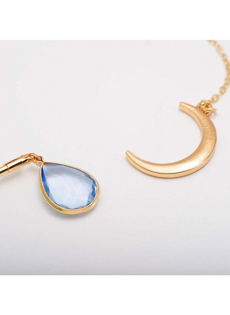 Satinior - Simple Moon Drop Short Necklace - Image 1