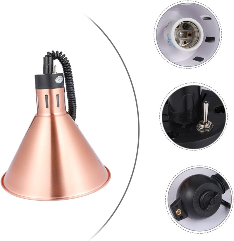 Unomor Telescopic Heat Lamp for Food Warming Metal Buffet Warmer Light with High Temperature Resistance Adjustable Hanging Heat Lamp for Hotel Restaurant Kitchen Canteen Use - Image 1