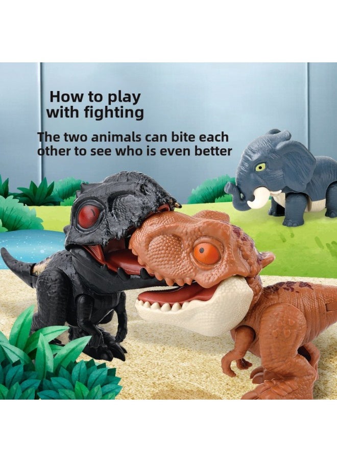 Generic - Tiktok Net Red Finger-biting Dinosaur Joint Movable Tyrannosaurus Doll Hand-biting Animal Simulation Model Children's Toy-Color:Finger Biting Animal (OPP Bag Style Is Random And Does Not Repeat) - Image 1