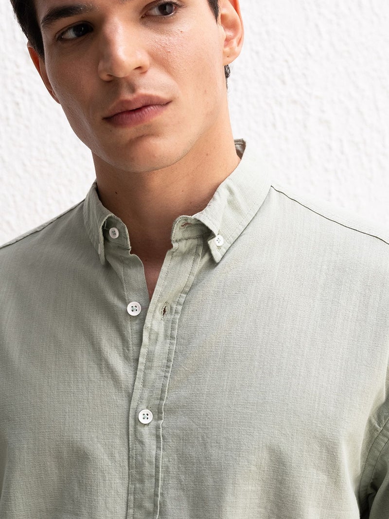 GIESTO Cotton Oversized Button-Up Shirt - Image 2