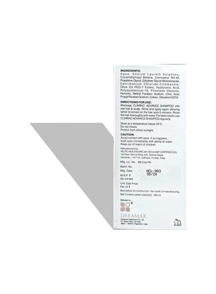 DREAMAX Climbac Anti-Dandruff Shampoo, 100 ml - Image 2
