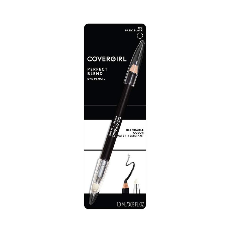 COVERGIRL Perfect Blend Eyeliner Pencil, Basic Black, 1 Count (.03 oz), Eyeliner Pencil with Blending Tip For Precise or Smudged Look (packaging may vary) - Image 2