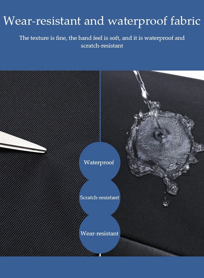 DUNISO Men's Large-Capacity Business Briefcase, Computer Office Crossbody Bag, Business Shoulder Bag, Handbag, With Detachable Shoulder Strap, Can Accommodate 15-Inch Laptop, Laptop Sleeve Bag, Suitable For Business Travel And Work Activities - Image 4