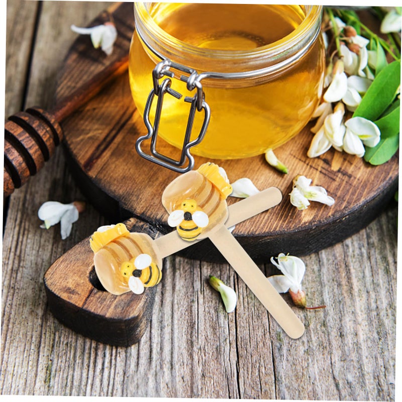 5pcs Yellow Honey Bee Cake Decorations Kitchen Table Tiered Tray Ornament Props - Image 5