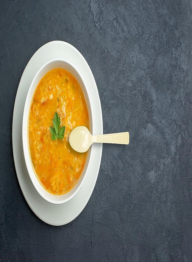 DecorRack Plastic Cutlery Set, Cream Colored Plastic Silverware Sets for Parties, 240 Piece Bulk Heavy Duty Utensils (Cream, 240 Pieces) - Image 5