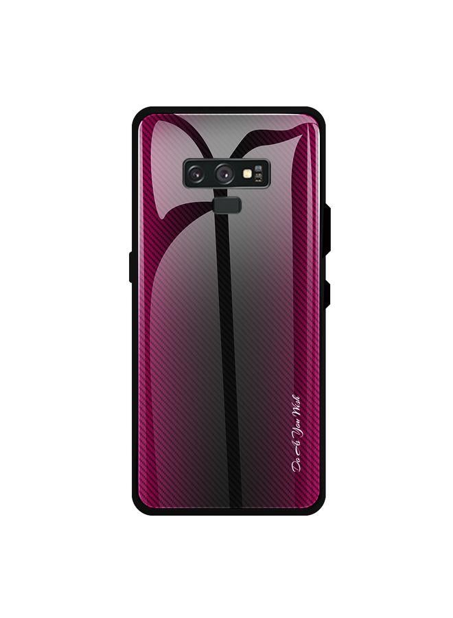 S-TOP Case For Galaxy Note 9 Texture Gradient Glass Protective Case - Image 1