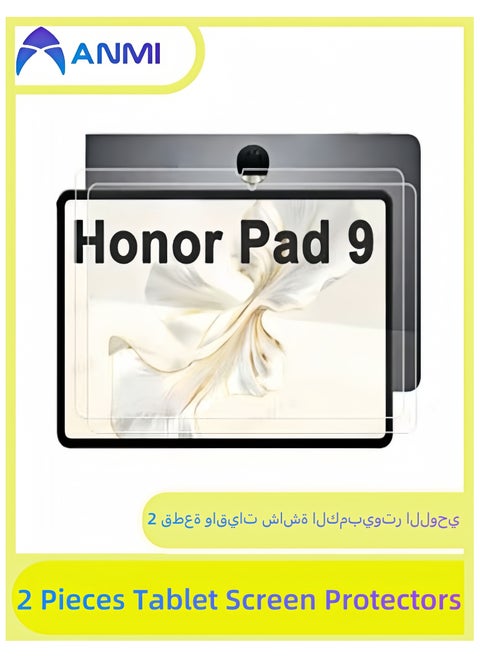 2 Pieces Tablet Screen Protectors  ,Compatible Honor Pad 9 12.1-Inch 2023, HD Scratch Proof Screen Protector