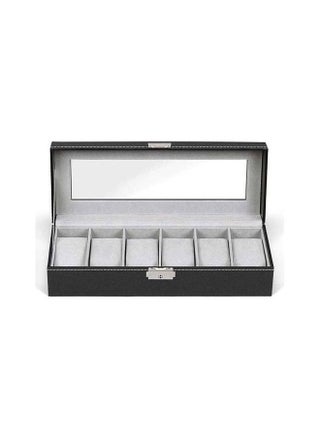 Watch Box 6 Slot PU Leather Top Glass Display Watch Storage Jewllery Case Organizer - pzsku/Z6C30BBB2A425960A738EZ/45/_/1731999355/b14fdded-3930-44d1-890e-5bf4fb4a2146