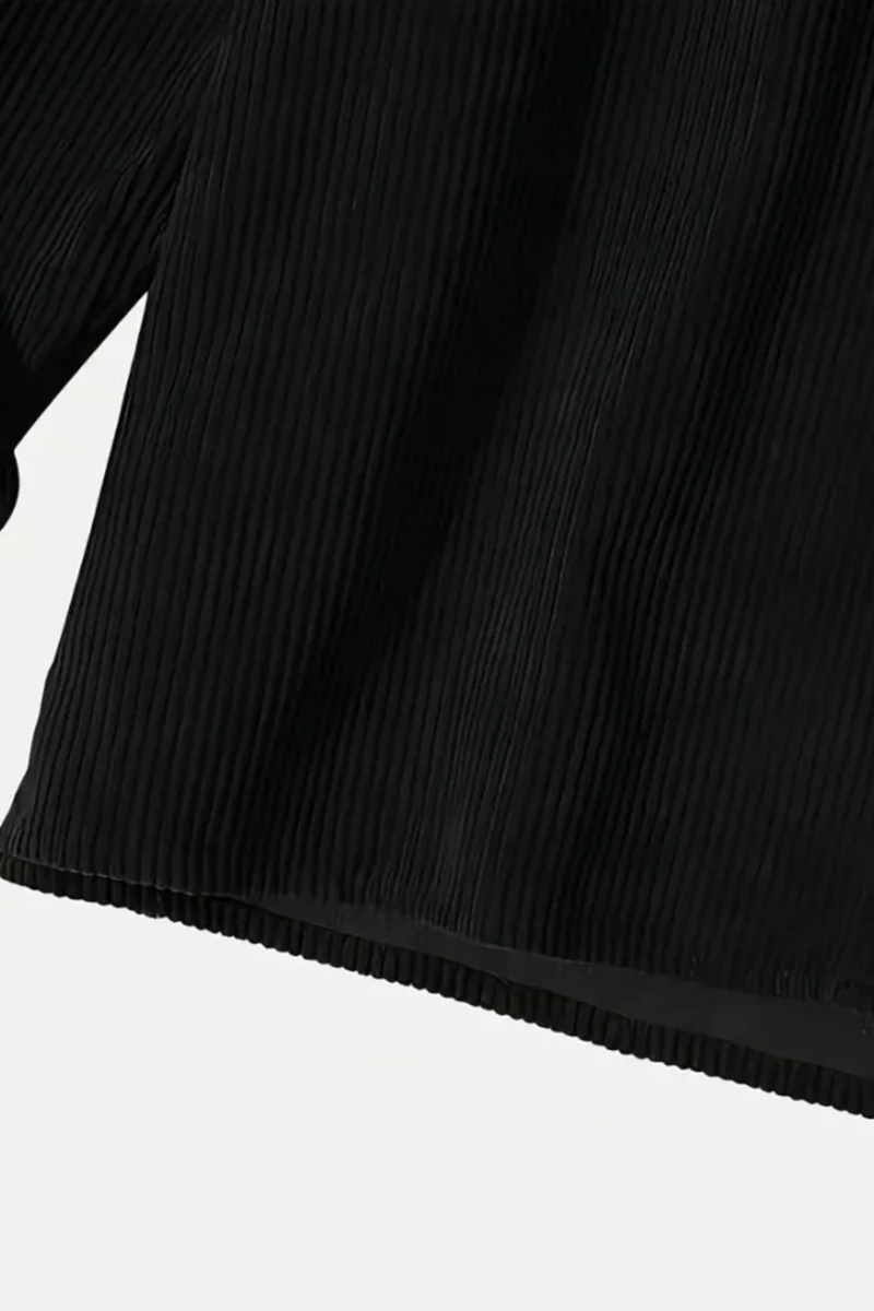 كوول تارز Men's Oversize Shirt Collar Velvet Long Sleeve Winter Shirt