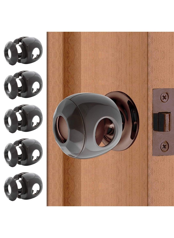 Driddle New & Improved - Door knob Baby Safety Cover - 5 Pack - Deter Little Kids from Opening Doors with A Child Proof Door Handle Lock - Driddle - Image 1