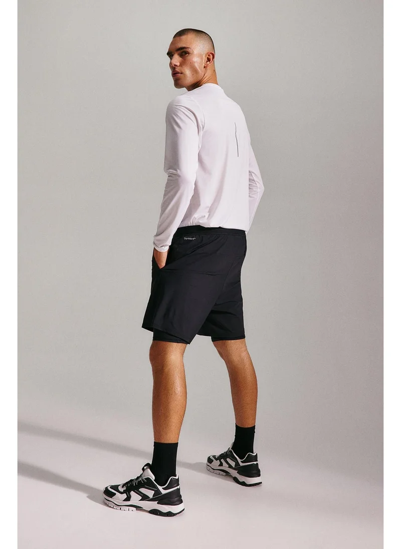 H&M DryMove™ 2-in-1 sports shorts