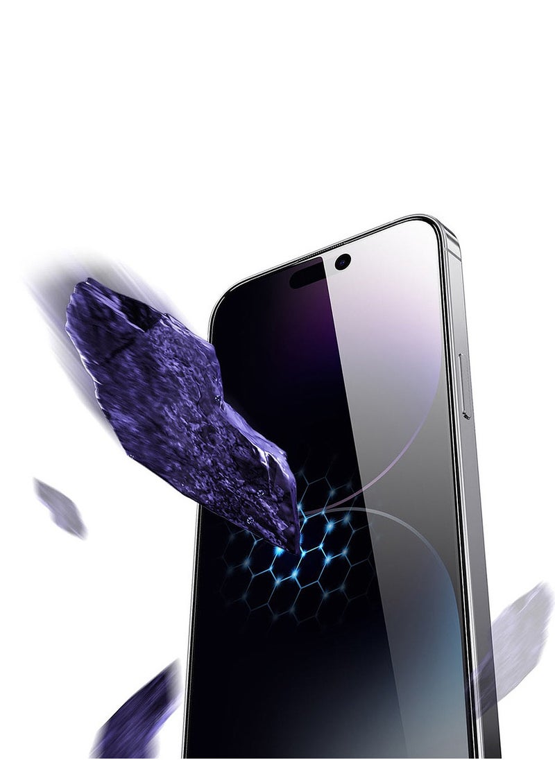 GREEN LION iPhone 15 Pro Screen Protector with 9H Steve Privacy Strong HD Glass Green Lion - Privacy  - Image 3