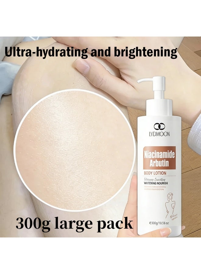 LYDIMOON Whitening Body Lotion With Niacinamide & α-Arbutin 300g - Image 4