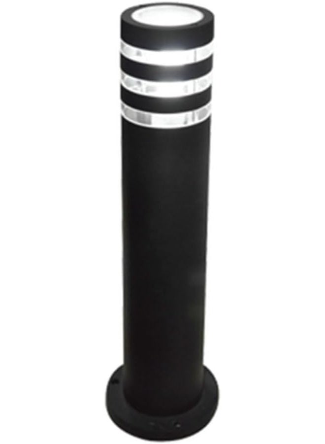 Outdoor Garden Bollard Light, Metal Post Lamp, Black, Modern Design - Image 1