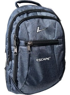 ESCAPE Backpack Laptop Compartment Sports and School Backpack Fabric Bag Outdoor Daily Use 30X43X13 Gray  - Image 3