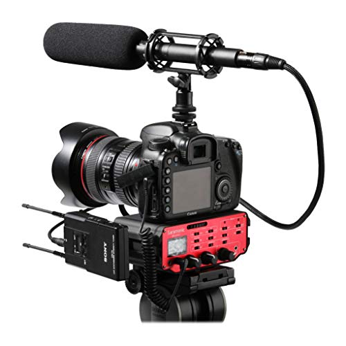 Saramonic SR-AX107 2 Channel Transformer XLR Audio Adapter with Phantom Power & Monitor (Red/Black), AX-107 - Image 3