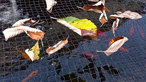 Pond H2o Pond H2o Black Premium Woven Nylon Pond Protection Net with Ground Fixing Stakes Size is 9 Foot by 6 Foot 3m x 2m Water Garden Koi Fish Pond Cover Netting 