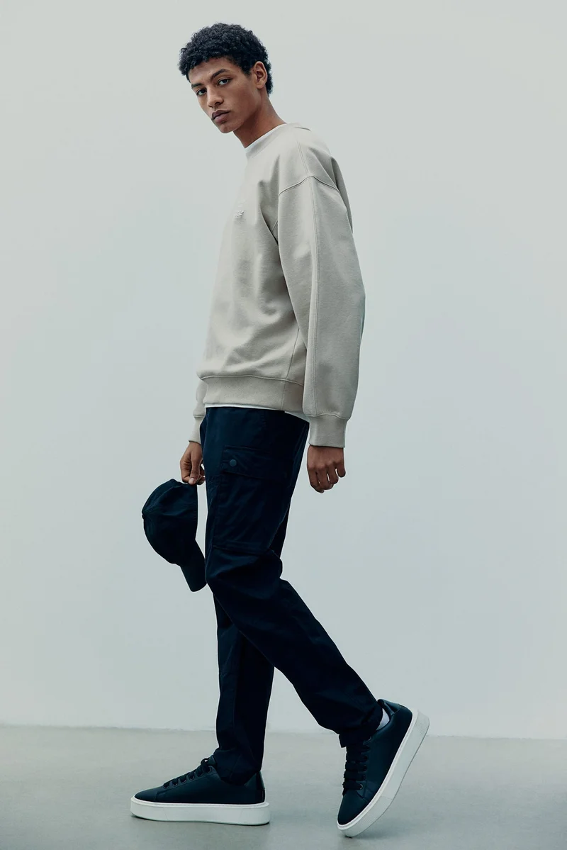H&M Slim Fit Ripstop cargo trousers