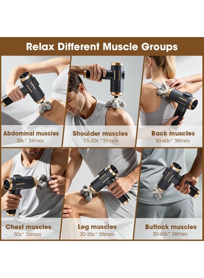 11-IN-1 Electric Massage Gun 99 Level Powerful Fascia Gun High-Frequency Vibration Body Massage Gun Arms Leg Muscle masajeador - Image 5