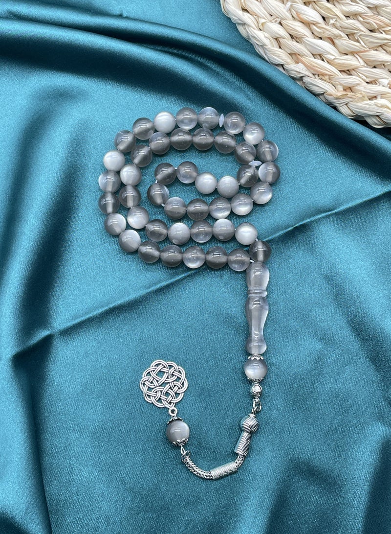 10mm 45-bead cat-eye resin bracelet, Hui ethnic daily prayer beads - Image 1