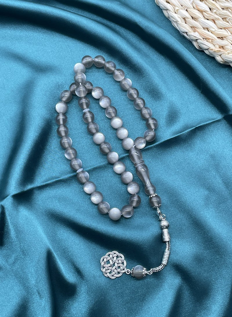 10mm 45-bead cat-eye resin bracelet, Hui ethnic daily prayer beads - Image 2