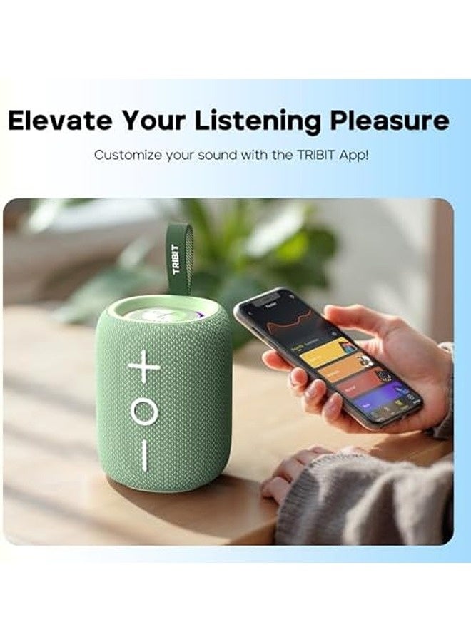 تريبيت سماعة بلوتوث StormBox Mini+ – أسود | صوت 360° بقدرة 12 واط، تشغيل حتى 12 ساعة، بلوتوث 5.4، مقاومة للماء بمعيار IPX7، إضاءة LED، دعم TWS، منفذ Type-C، إعدادات EQ مخصصة - Image 3