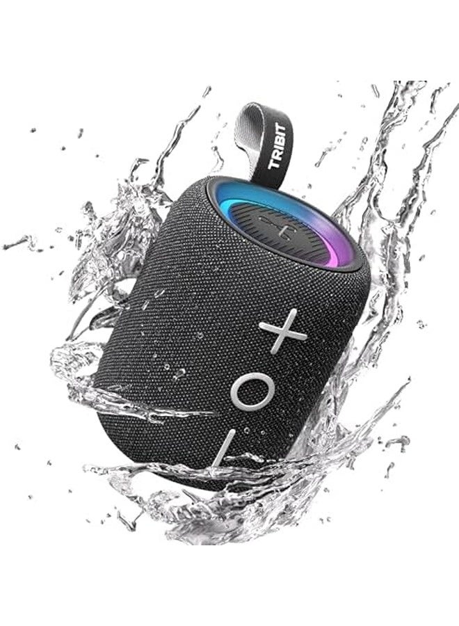 تريبيت سماعة بلوتوث StormBox Mini+ – أسود | صوت 360° بقدرة 12 واط، تشغيل حتى 12 ساعة، بلوتوث 5.4، مقاومة للماء بمعيار IPX7، إضاءة LED، دعم TWS، منفذ Type-C، إعدادات EQ مخصصة - Image 1