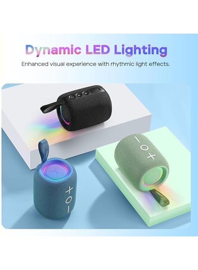 تريبيت سماعة بلوتوث StormBox Mini+ – أسود | صوت 360° بقدرة 12 واط، تشغيل حتى 12 ساعة، بلوتوث 5.4، مقاومة للماء بمعيار IPX7، إضاءة LED، دعم TWS، منفذ Type-C، إعدادات EQ مخصصة - Image 5