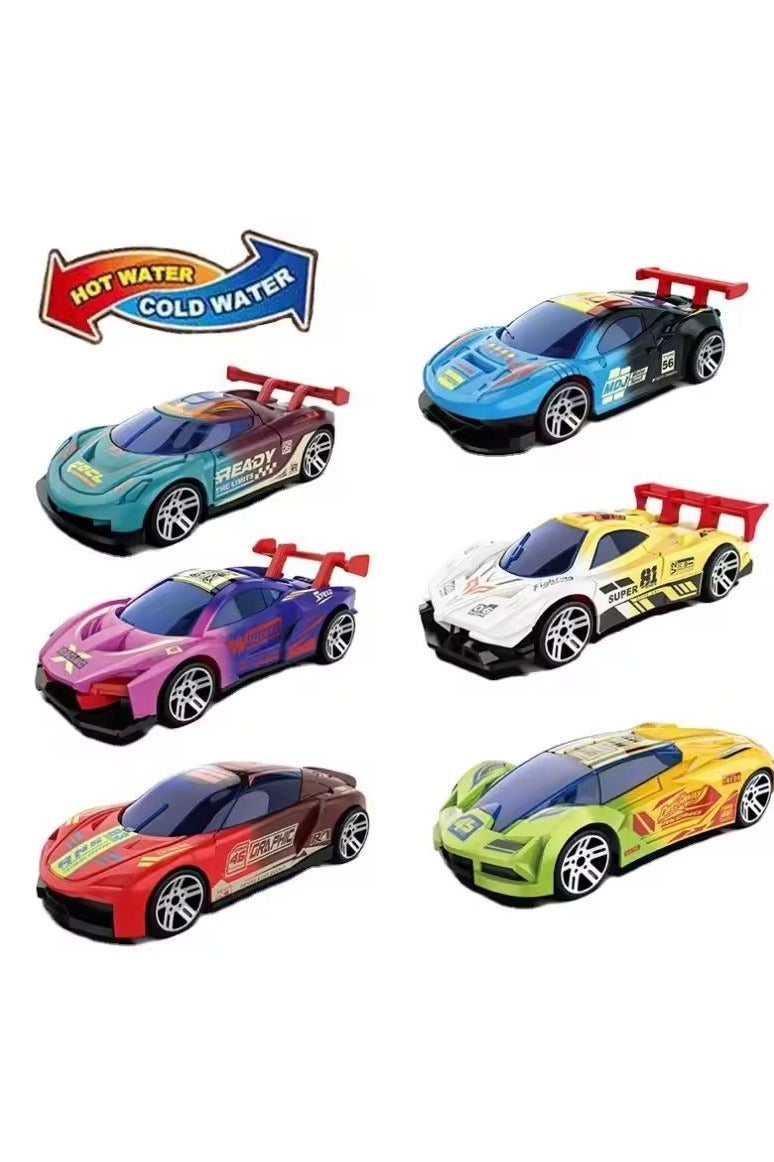 Pack of 2 Alloy Car Model 1:64 Temperature Sensitive Color Change Racing Car Shock Resistant Sports after 35°C - Image 4