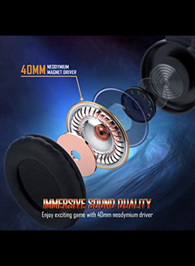 NIBEMINENT Wired Over-Ear Gaming Headphone With Microphone For PS4/PS5/XOne/XSeries/NSwitch/PC - Image 4