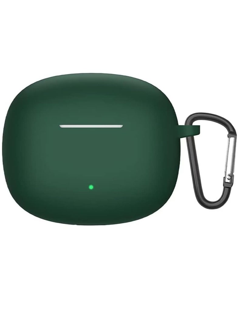 Bluetooth Earphone Case Cover for Honor Earbuds X3i , Shockproof Silicone Bluetooth Earphone Case Compatible Honor Earbuds X3i Bluetooth Earphone.Dark Green
