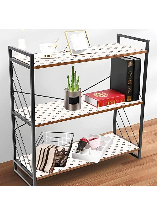 Kuber Industries Shelf Liner | 5 Meter EVA Kitchen Cabinet Shelf Mat | Anti-Slip Bathroom Mat | Fridge Mat | Table Mat | Star Print Print Wardrobe Mat | White - Image 4