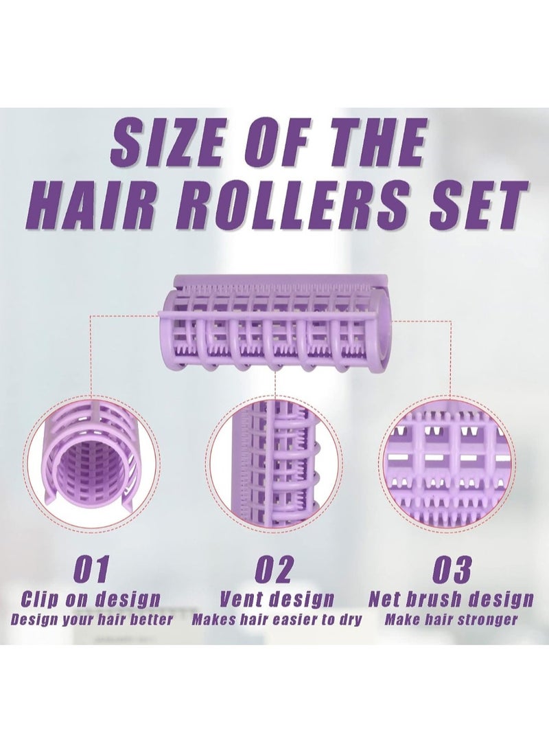 Generic - Hair Rollers, 12 Pcs Plastic Snap on Hair Rollers Curlers for Hairdressing Styling Hair Salo (2 cm) - Image 1