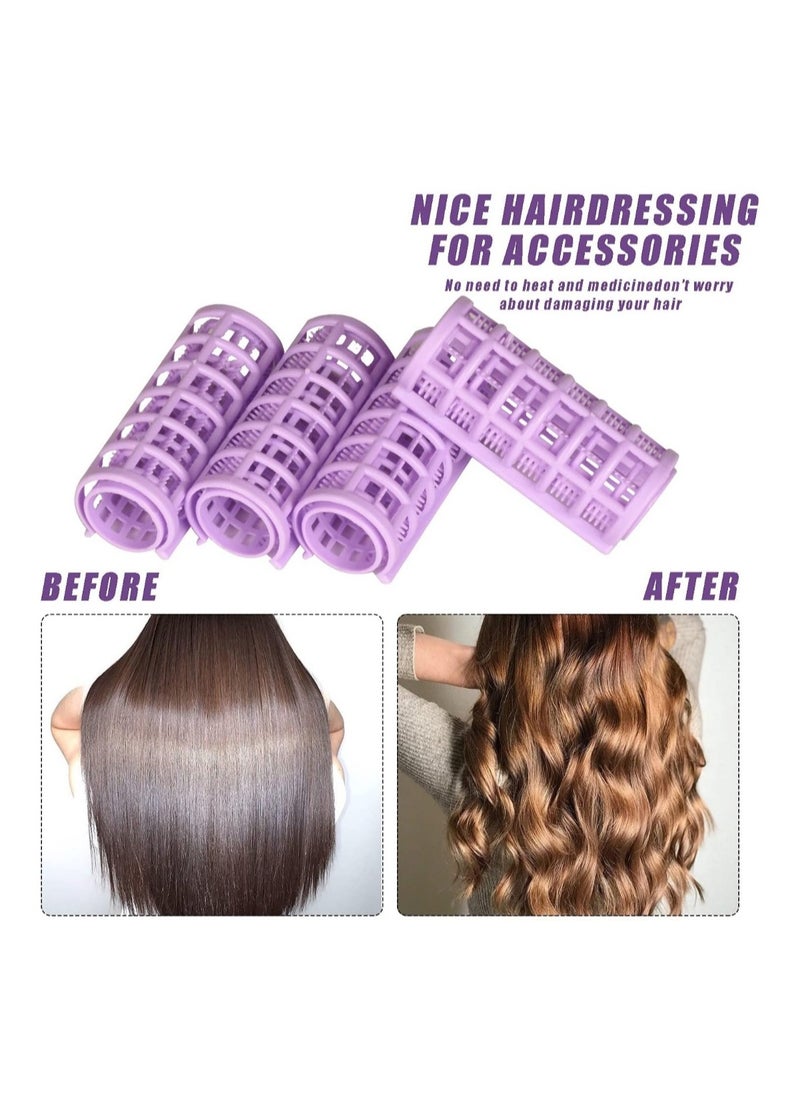 Generic - Hair Rollers, 12 Pcs Plastic Snap on Hair Rollers Curlers for Hairdressing Styling Hair Salo (2 cm) - Image 1