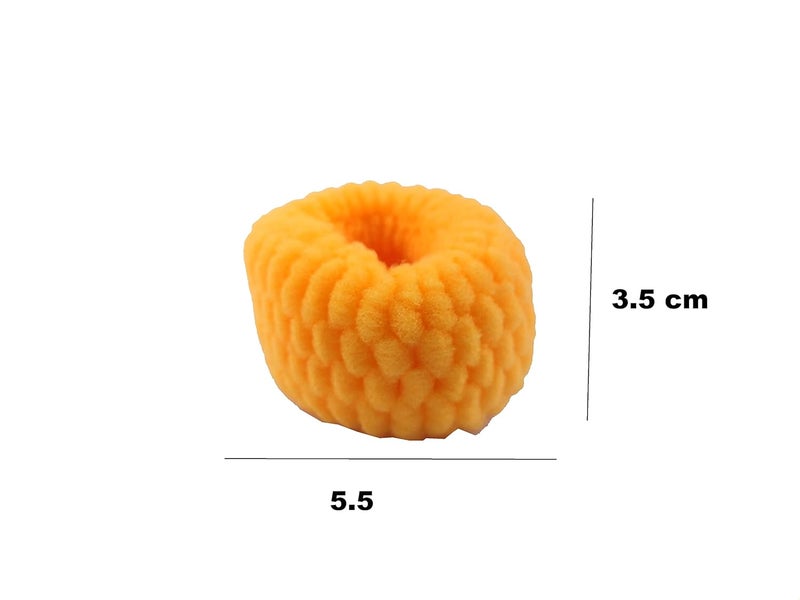 advancedestore Ring Band Hair Scrunchie Hair Ties Ponytail Holder for Girls and women Multicolourmoq 12 Pieces - Image 3