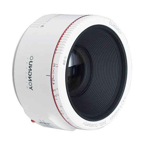 YONGNUO يونغنوا YN50mm F1.8 II, عدسة تركيز تلقائي للإطار الكامل لكاميرات كانون EOS EF الرقمية، أبيض - Image 1