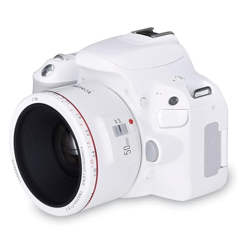 YONGNUO يونغنوا YN50mm F1.8 II, عدسة تركيز تلقائي للإطار الكامل لكاميرات كانون EOS EF الرقمية، أبيض - Image 3