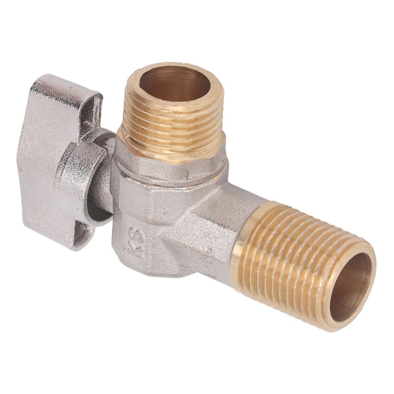 Red GLOGLOW Cold Hot Water Supply Valve Durable Brass Construction G1 2 Thread Large For Kitchen Bathroom - Image 4