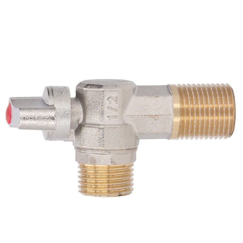Red GLOGLOW Cold Hot Water Supply Valve Durable Brass Construction G1 2 Thread Large For Kitchen Bathroom - Image 3