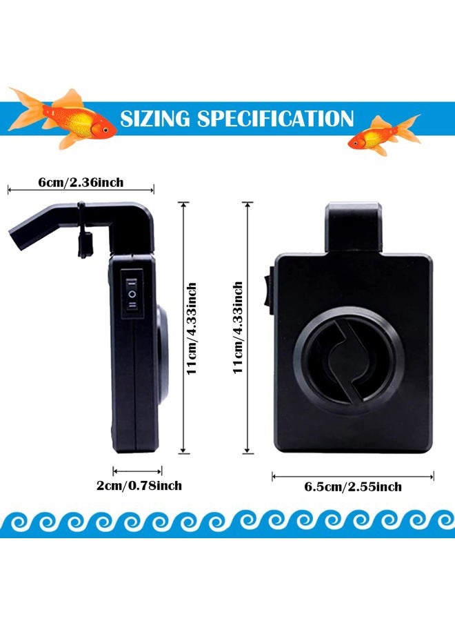 YOLUFER Mini Aquarium Cooler Aquarium Power Saving Cooling Fan Silent Cooling Fan USB Fish Tank Cooling Fan for Mini Fish Tank (US Plug) - Image 2